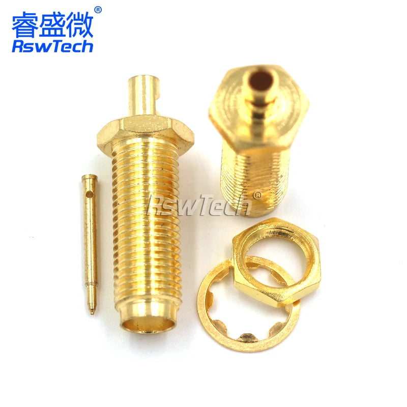 1PCS SMA-KY-J Connector PRSMA-KY Adapter Opening Type Outer Screw Inner Pin/Hole Match For RG178
