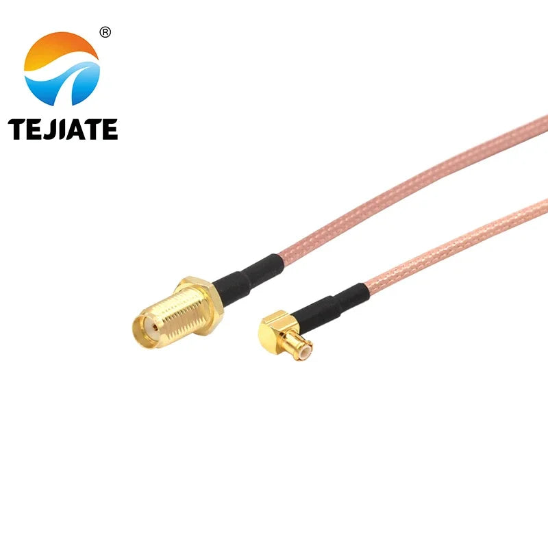 1PCS TEJIATE Adapter Cable MCX To SMA Type MCX-JW Convert SMA-KY 8-90CM 1M 1.5M 2M Length Connector RG316 Wire