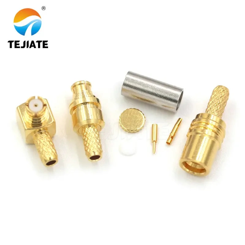 1PCS SMP Male and Female 1.5 Coaxial Connecor Straight and Angle RF Gold-Plated Adapter