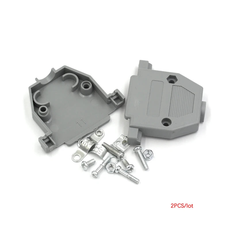 DB25 25P  Parallel Serial Port Female Male Wire Solder Connector Socket Plug VGA Adapter Plastic Metal Shell Cover