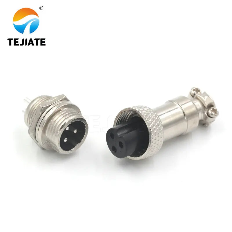 1 set of aviation plug 12MM GX12-2P3P4P5P6P socket aviation plug connector connector plug + socket