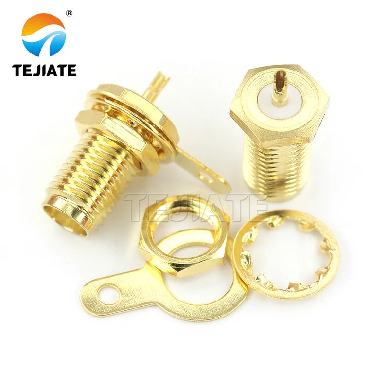 1PCS SMA-KY-1.13 Female Hexagon Antenna External Screw Inner Hole RF Coaxial Adapter Connector
