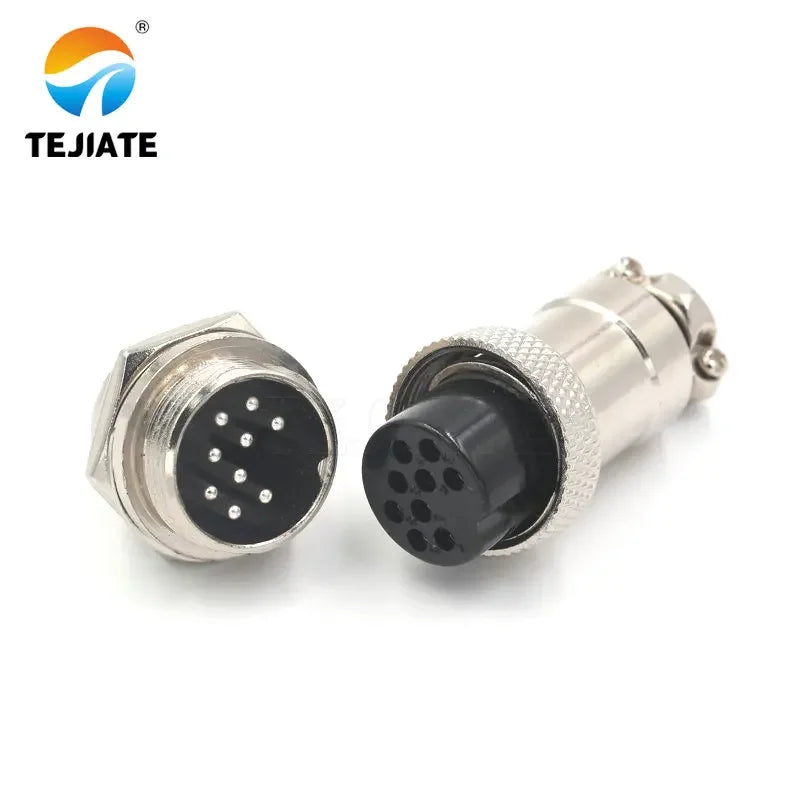 1 set of aviation plug GX20-2P/3P/4P/5P/6P/7P/8P/9P/10P/12P core 20mm socket aviation plug + socket