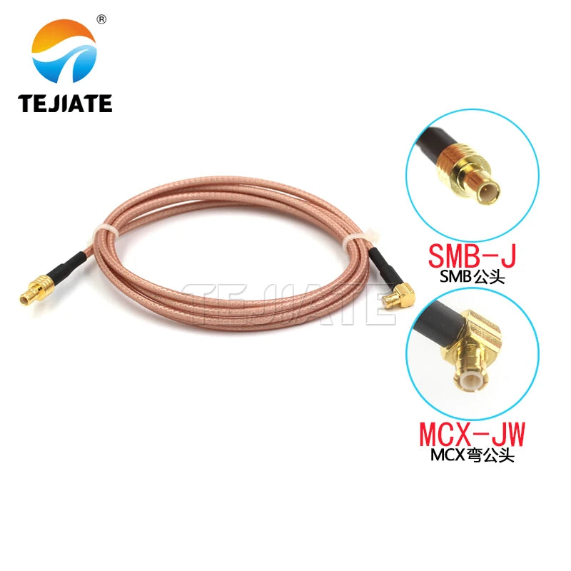 1PCS SMB male to MCX adapter line SMB to MCX connection line MCX-JW MCX-J MCX-K to SMB-J extension line RG316 impedance 50 ohms