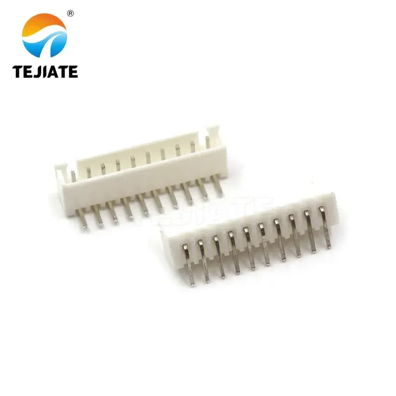 50PCS Bent Pin Holder Connection Terminal XH2.54 2/3/4/5/6/7/8/9/10/12P 2.54mm Spacing 90° Connector Electronic Adapter White