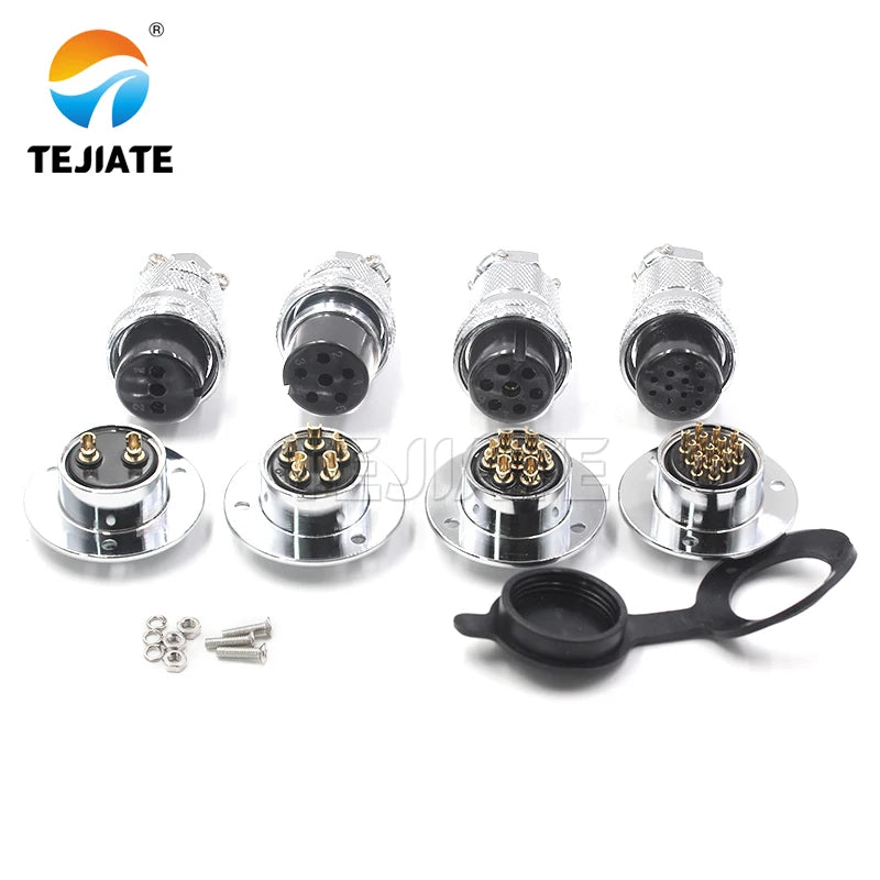 M25 aviation socket plug DF/GX30-2/3/4/5/6/7/8/10 core plug connector disc flange