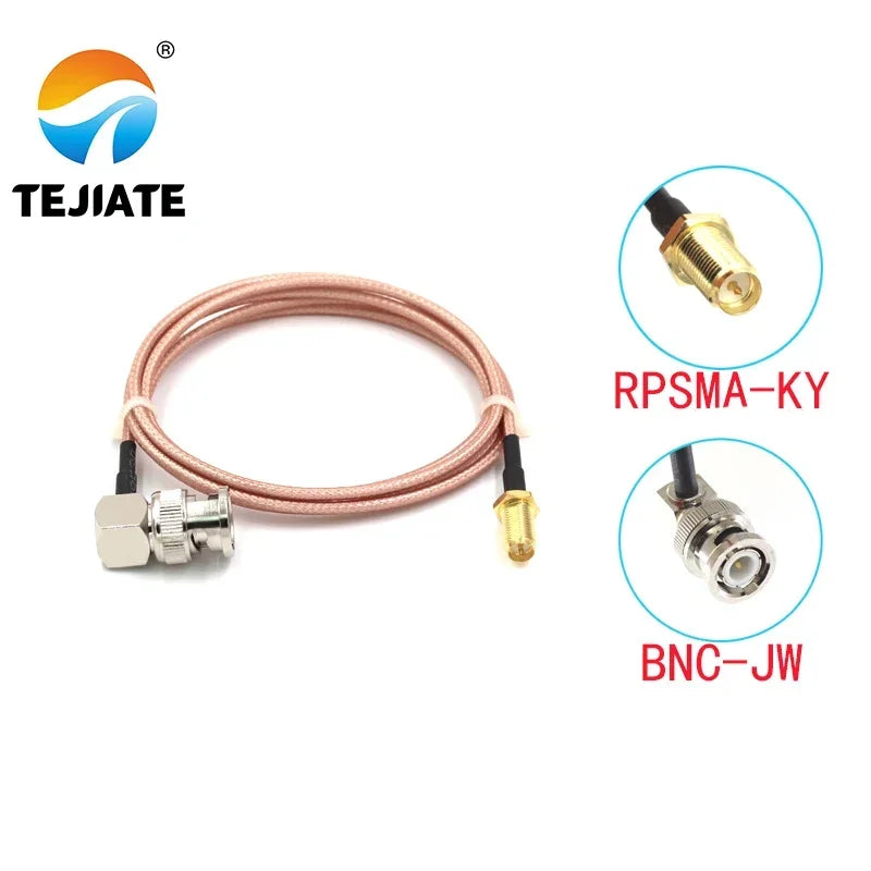 1PCS TEJIATE Adapter Cable BNC To RPSMA Type BNC-JW Convert RPSMA-KY 8-90CM 1M 1.5M 2M Length Connector RG316 Wire