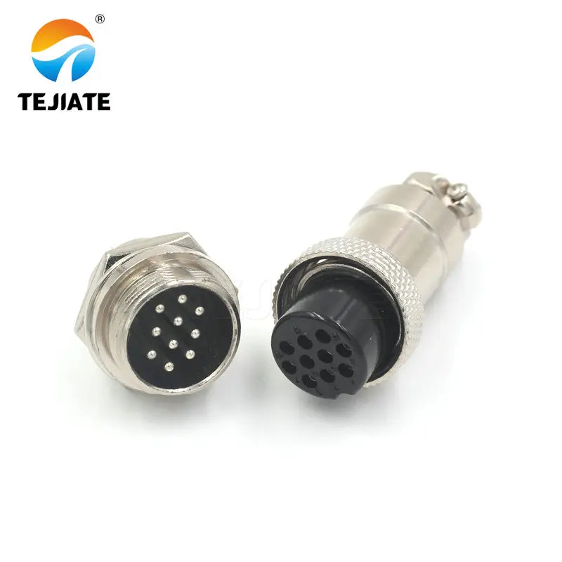 1 set of aviation plug GX20-2P/3P/4P/5P/6P/7P/8P/9P/10P/12P core 20mm socket aviation plug + socket