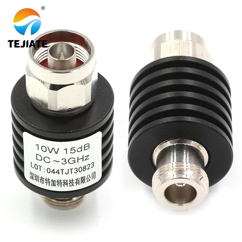 1PCS N-JK 10WDC-3GHz 1DB-40DB attenuator RF coaxial female plug and male plug connector adapter N male female head