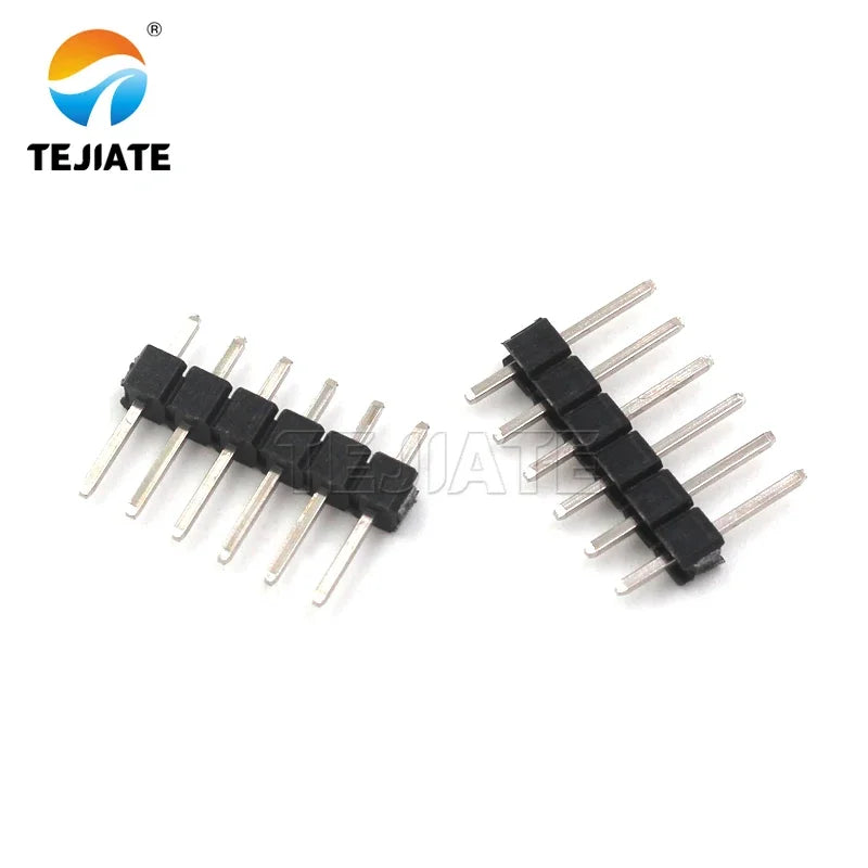 Single row pin spacing 2.54MM 1*2/3/4/5/6/7/8/10/12/20/30P copper pin header