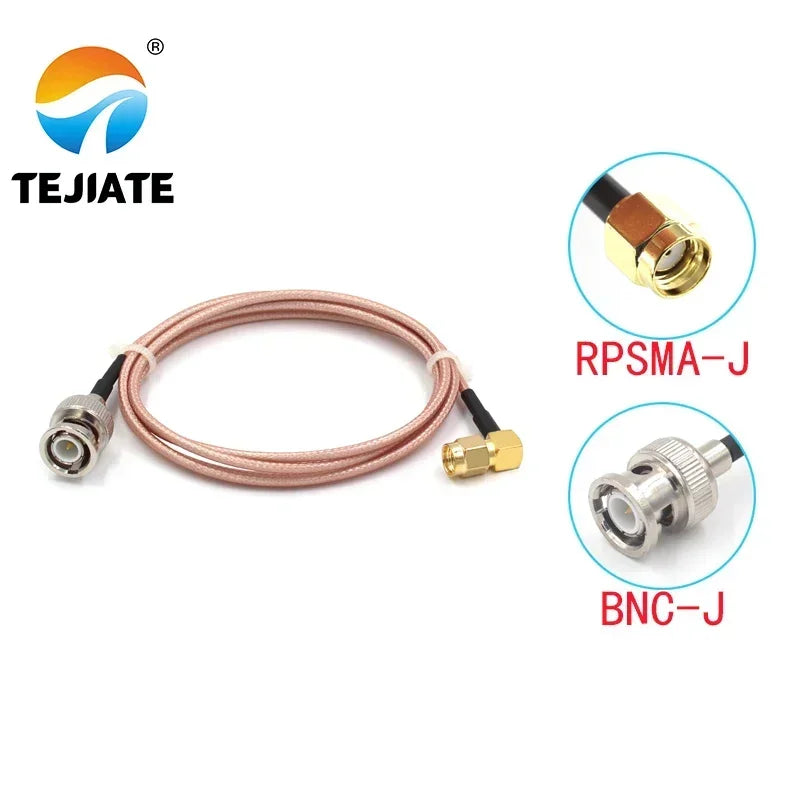1PCS TEJIATE Adapter Cable RPSMA To BNC RPSMA-J Convert BNC-J 8-90CM 1M 1.5M 2M Length Connector RG316 Wire