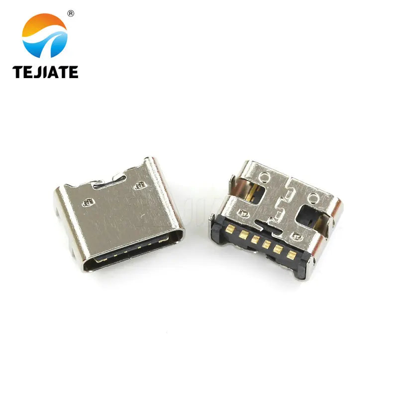 5PCS type-c female socket direct insertion SMT socket USB-3.1 6P16P 4-pin high-definition transmission interface fast charging