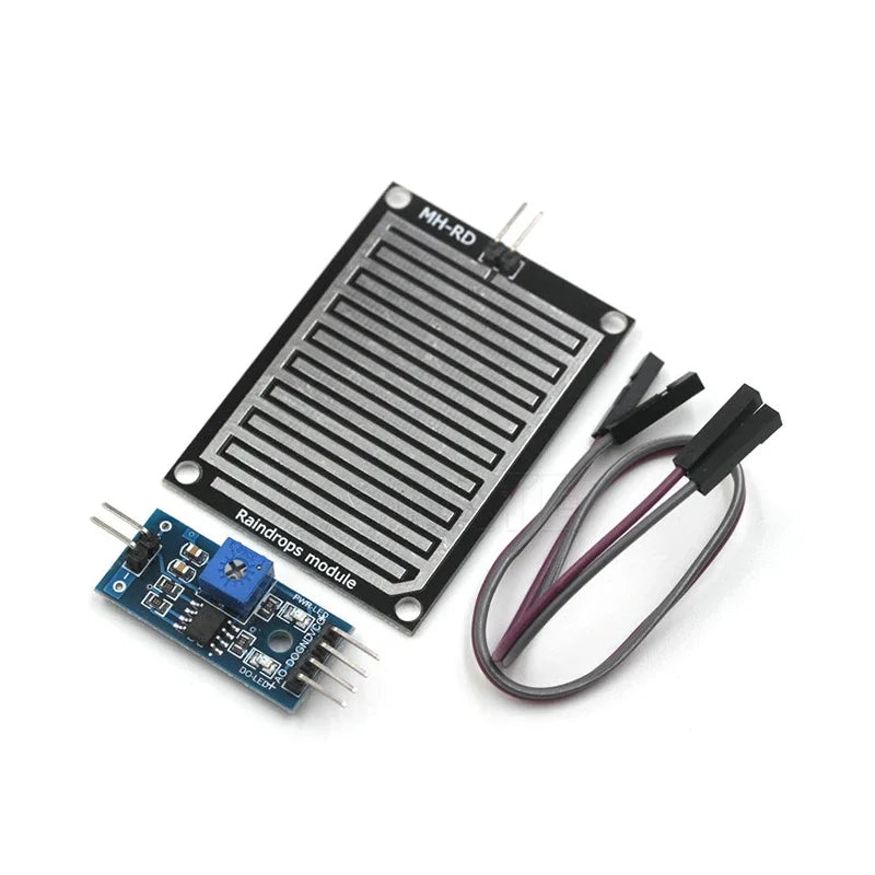 Raindrop Sensor Module Type Raindrop sensor module sensor rain sensing weather water level display ...