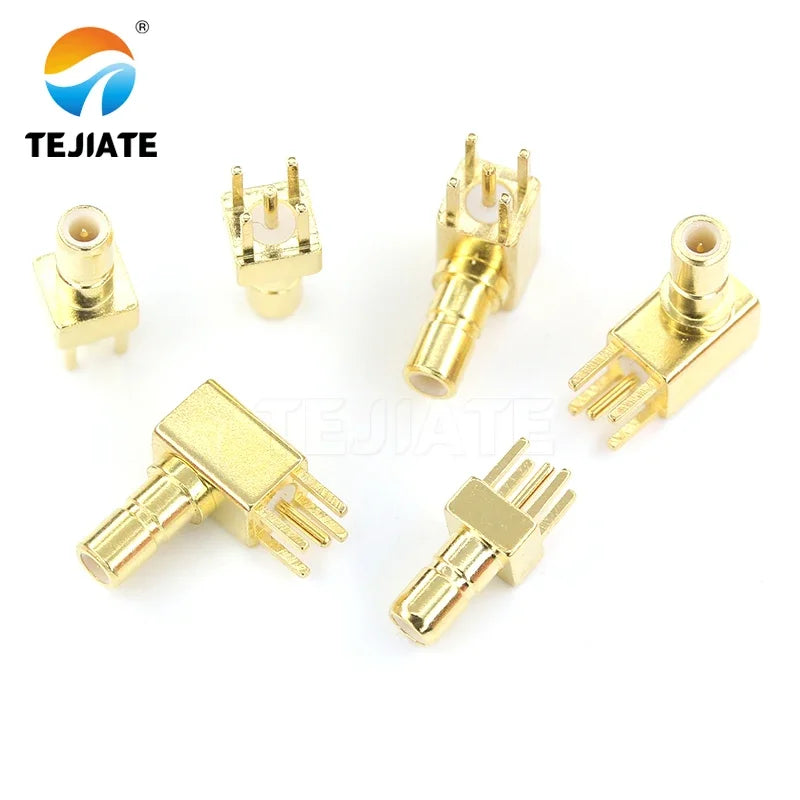 1PCS SSMB-JWE/JE Male Four Pin Mini SMB Fixedj Plug Rf Coaxial PCB Mount Right Angle Connector