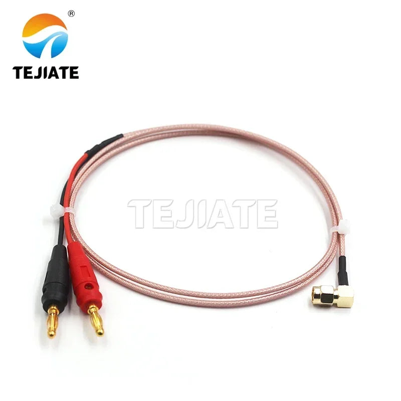 SMA/BNC/N/TNC/UHF/MMCX RF cable to 4mm red and black banana plug RG316 cable