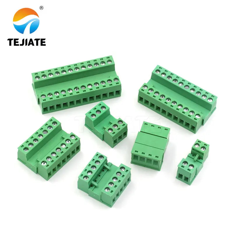 Solder-free butt 2EDG 5.08mm plug-in 2EDGRK5.08 plug-in green terminal block 2p-12p