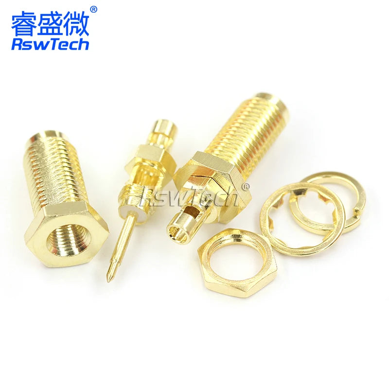 1PCS SMA-KY-J Connector PRSMA-KY Adapter Opening Type Outer Screw Inner Pin/Hole Match For RG178