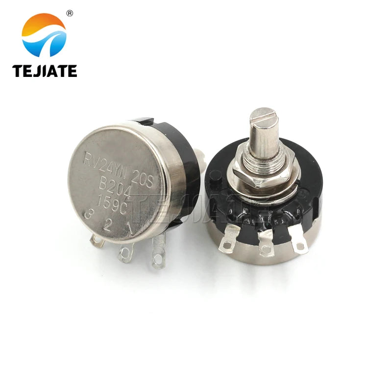 RV24YN20S carbon film potentiometer 1K 2K 10K 100 500K single turn carbon film potentiometer adjustable resistance