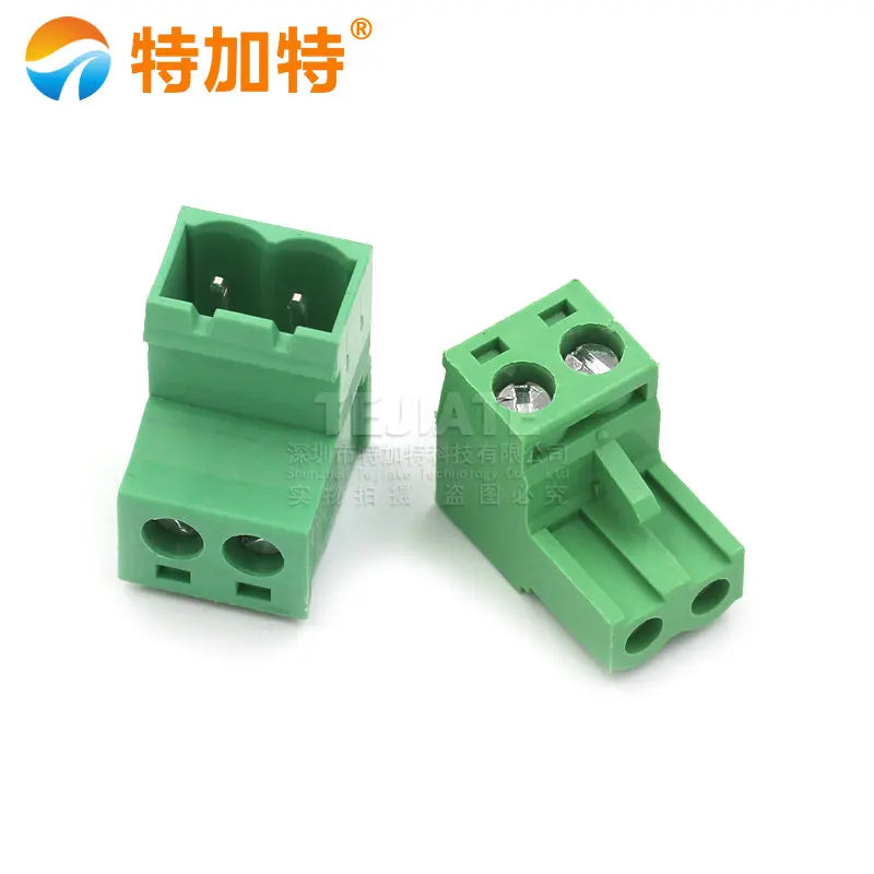 Solder-free butt 2EDG 5.08mm plug-in 2EDGRK5.08 plug-in green terminal block 2p-12p