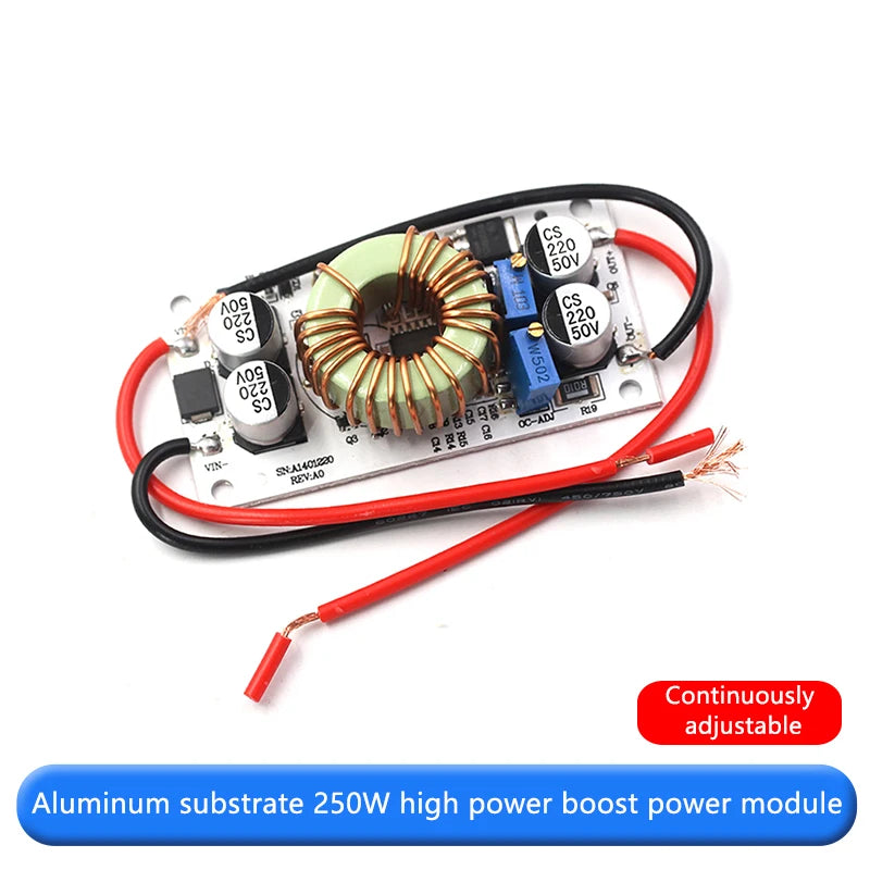 Aluminum base plate 250W high power boost power module constant voltage constant current car notebook LED driver
