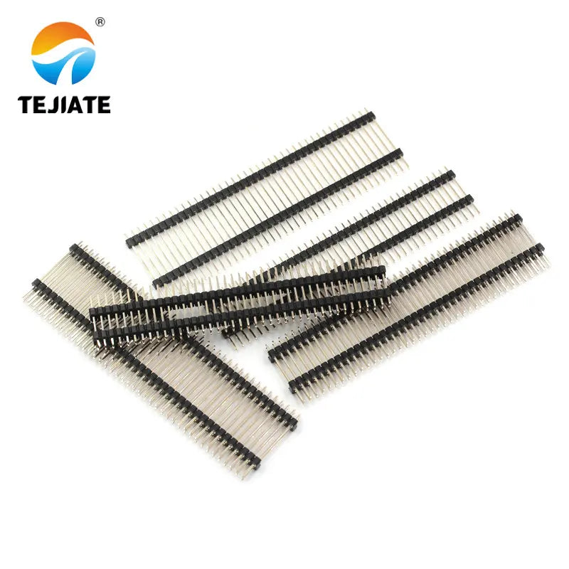 2PCS double-layer row needle single row 2.54mm double row 2 * 40p 1x40pin double plastic row needle length 21/23/30mm