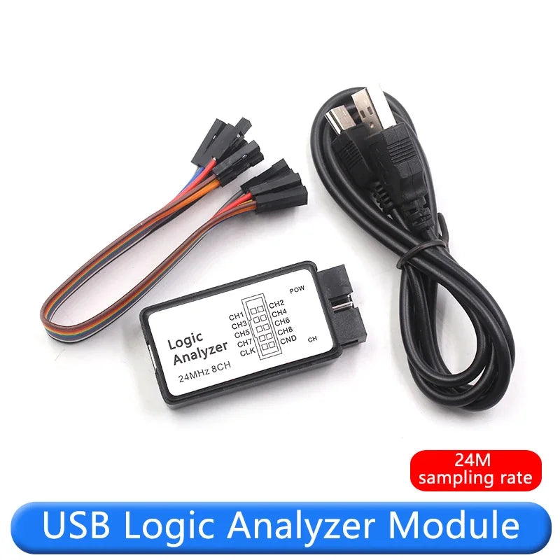 USB Logic Analyzer MCU ARM FPGA Debug Tool 24M Sampling 8 Channels