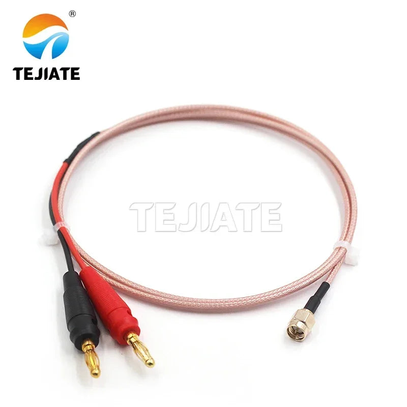 SMA/BNC/N/TNC/UHF/MMCX RF cable to 4mm red and black banana plug RG316 cable