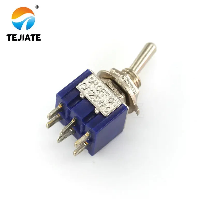 5pcs Mini MTS-203 6Pin 3 Position G104 ON-OFF-ON 6A 125V Toggle Switches