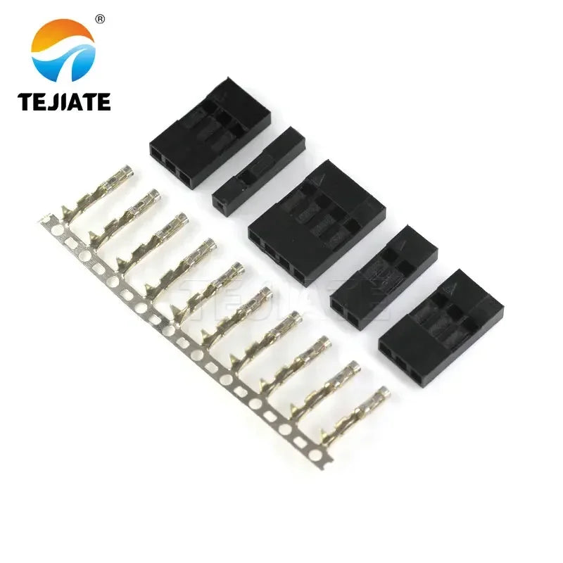 20PCS Connector Shell 1Pin 2Pin 3Pin 4Pin 5Pin 6Pin 7Pin 8Pin 9Pin 10pin Single Row 2.54 Mm Through Hole Housing Jumper Wire