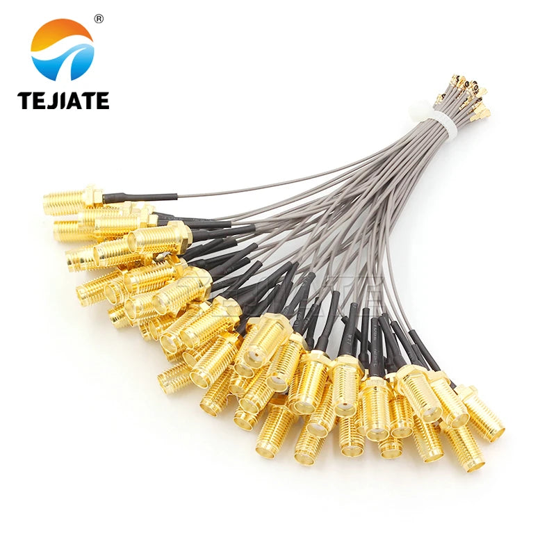 1PCS RF Antena UFL Seat to SMA external screw internal hole mini network card interface 0.81 line