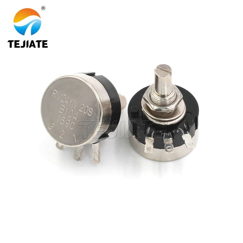 RV24YN20S carbon film potentiometer 1K 2K 10K 100 500K single turn carbon film potentiometer adjustable resistance