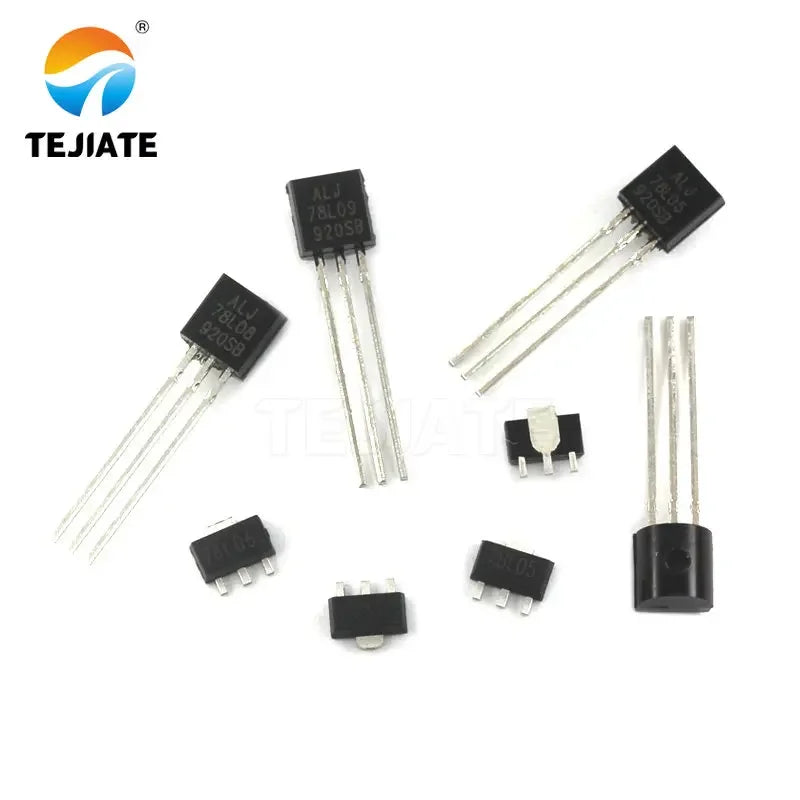 5PCS TEJIATE Triode 78L05 78L06 78L08 78L09 78L10 78L12 78L15 Stable Voltage Three Ports Tertiary Tube SMD DIP Type