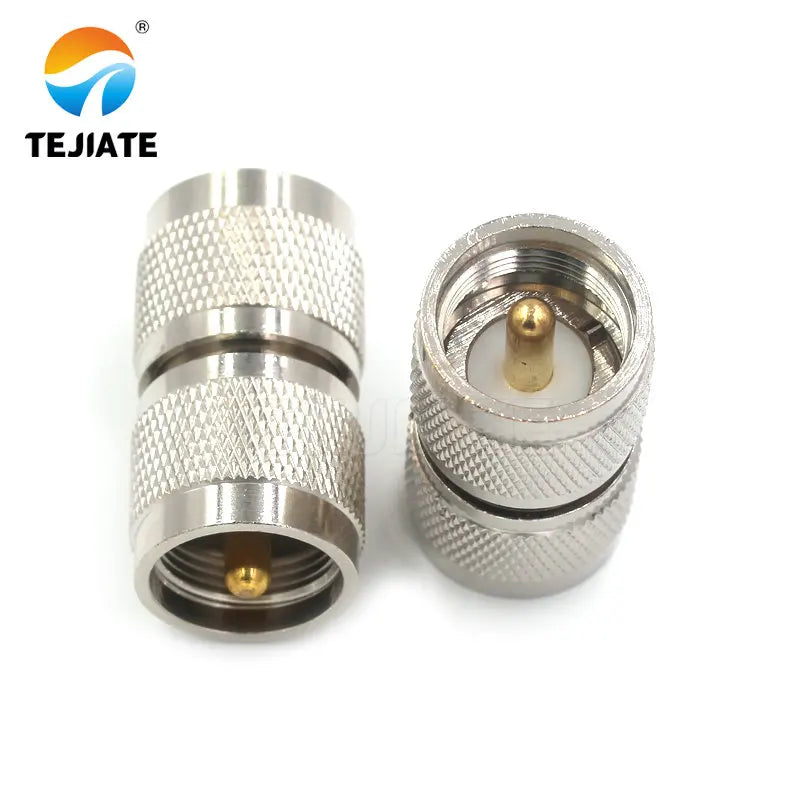 1PCS UHF to UHF adapter UHF-KKF 4-hole flange 25x25MM internal and external RF copper square frequency coaxial connector
