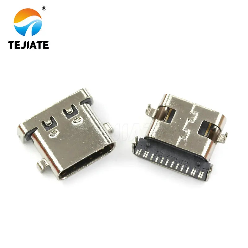 5PCS type-c female socket direct insertion SMT socket USB-3.1 6P16P 4-pin high-definition transmission interface fast charging