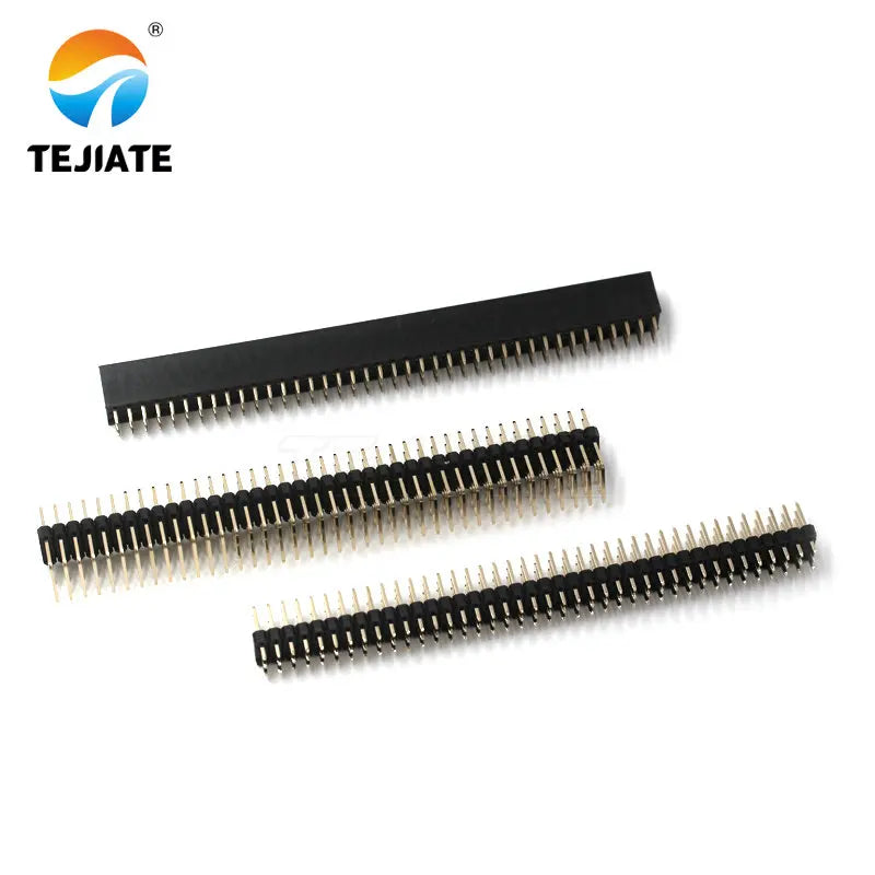 1PCS 2.54 3*40 Three Row Male Female 90 degree right angle R/A Breakaway PCB Pin Header socket Connector Pinheader 3x40p
