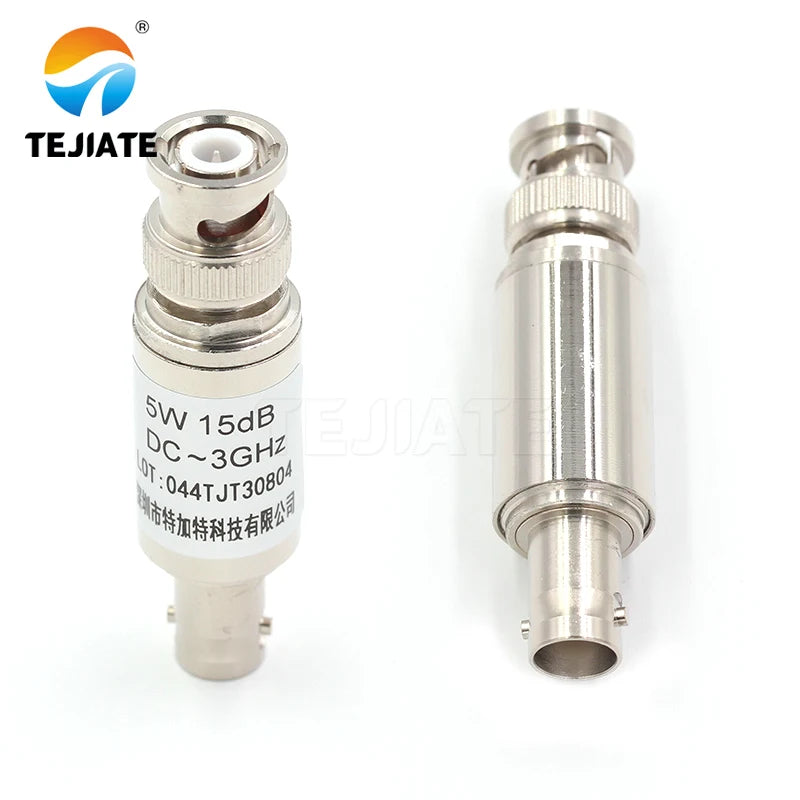 1PCS BNC-JK 5W RF Attenuator 1/3/6/10/15/20/25/30/40DB RF Coaxial Power BNC Male Plug to BNC Female Jack