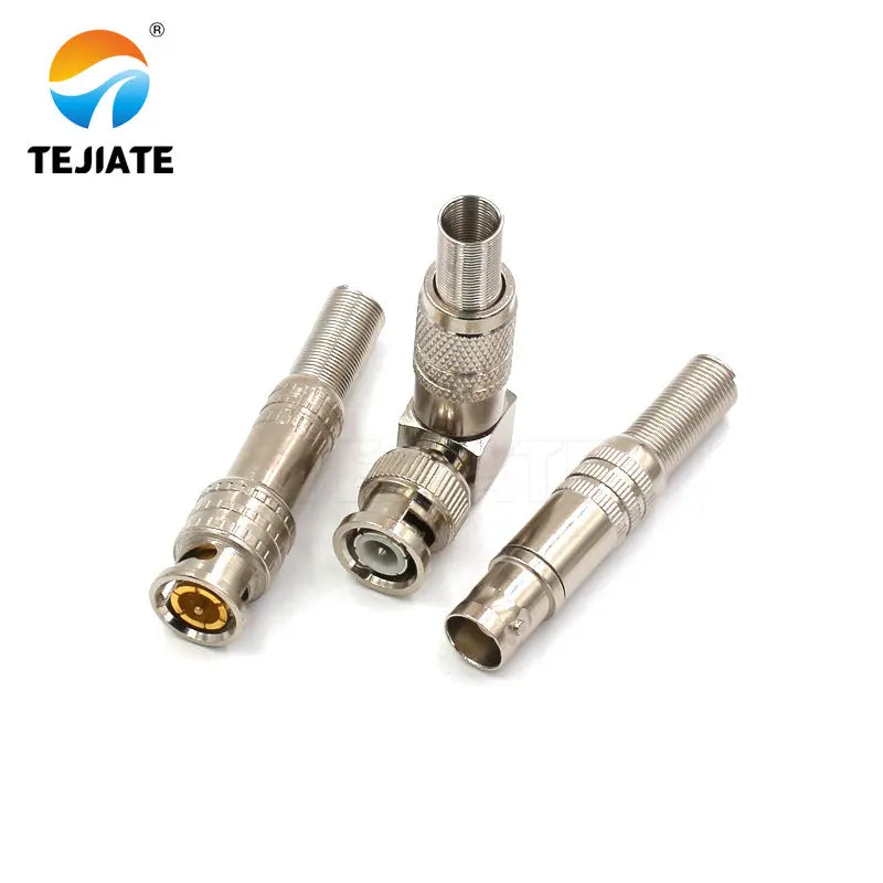 1PCS BNC-J-3/BNC-K/J-5 Tejiate Solderless Connector for Security CCTV Male and Female Adepter