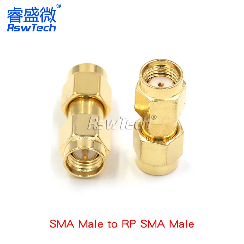 1PCS Double Way/Double Inverse SMA Connector RPSMA-JJ KK JWK KKF KKY Inner Screw Inner Hole/Inner Pin L Type Adapter