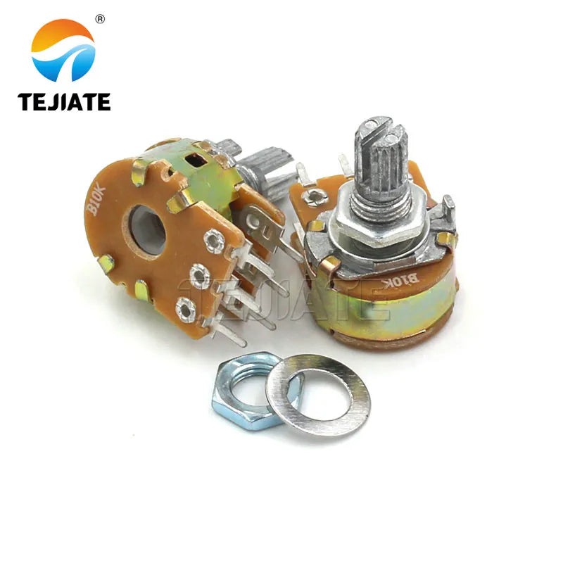 1pcs Incremental 360 Rotary Encoder Knob Button Switch EC11 Digital Potentiometer 15/20mm Plum Half Shaft Potentiometer