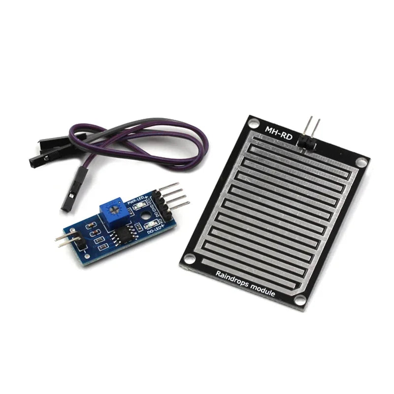 Raindrop Sensor Module Type Raindrop sensor module sensor rain sensing weather water level display ...