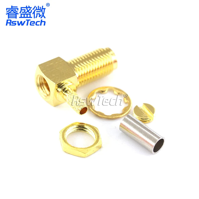 1PCS SMA RPSMA J/JW/KF/KY/KYW-1.5 Crimp Feeder Connector Power Test Adapter Match For RG316