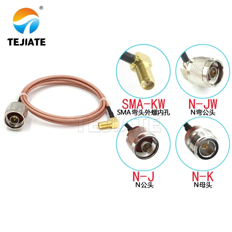 1PCS SMA-KW To N Adapter Line N-J N-K N-JW Male Female To SMA-KW RF Line RG316 Connection Line Impedance 50 Ohms