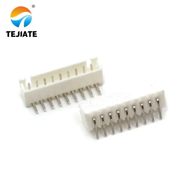 50PCS Bent Pin Holder Connection Terminal XH2.54 2/3/4/5/6/7/8/9/10/12P 2.54mm Spacing 90° Connector Electronic Adapter White