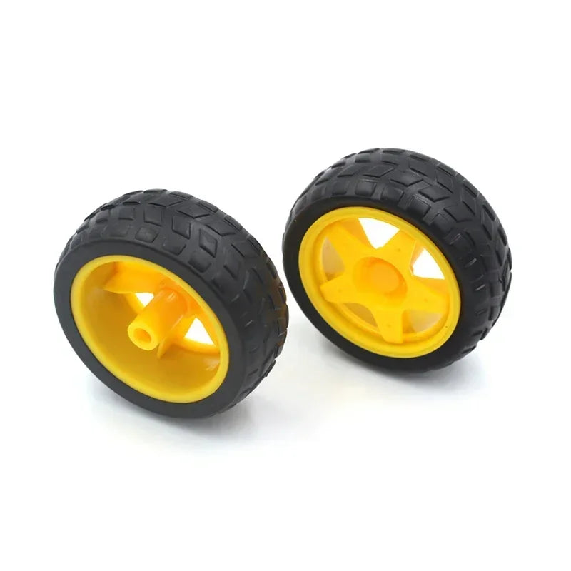 Motor motor DC3V-6V DC reduction strong magnetic anti-interference four-car drive rubber wheel