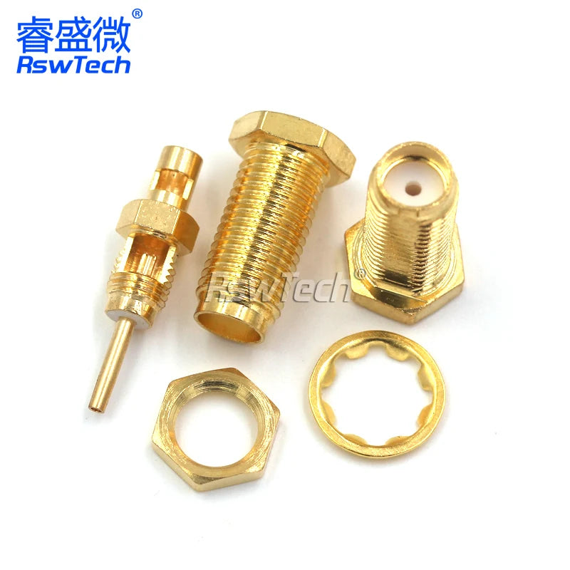 1PCS SMA-KY-J Connector PRSMA-KY Adapter Opening Type Outer Screw Inner Pin/Hole Match For RG178