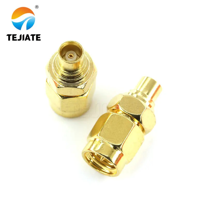 1PCS SMA to MCX MMCX adapter SMA/MCX/MMCX-J/K internal and external RF coaxial adapter connector antenna gold-plated
