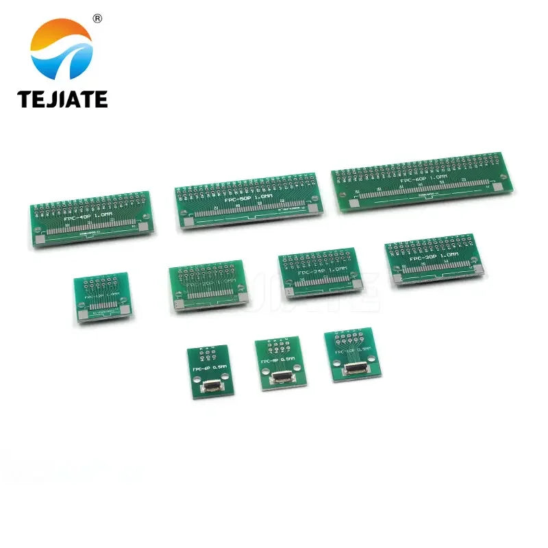FPC FFC Flat Cable Transfer Plate Directly Inserted DIY 0.5 MM Spacing Connector 6P 8P 10P 20P 30P 40P 60P 0.5 Changes 2.54