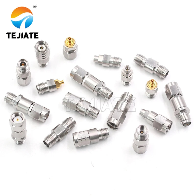 stainless steel millimeter wave SMA SMP N female to 1.85MM 2.4MM 2.92MM 3.5mm female rf coaxial high frequency adapter adaptor