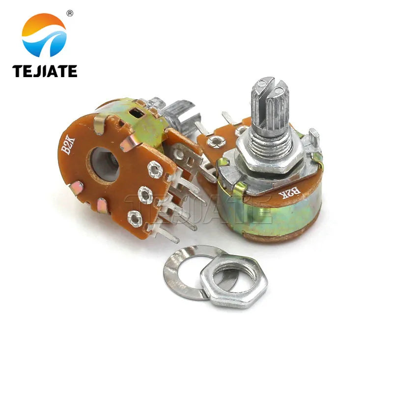 1pcs Incremental 360 Rotary Encoder Knob Button Switch EC11 Digital Potentiometer 15/20mm Plum Half Shaft Potentiometer