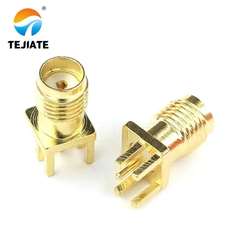 5PCS SMA-KE Connerctor SMA-KWE Adapter Straight /Bent Header Square/Skew Foot Base Outer screw Inner Pin/Hole